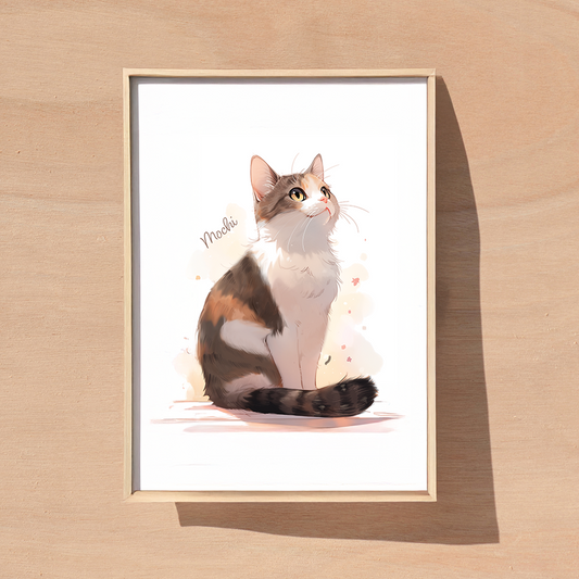 Custom Pet Portrait (Framed)